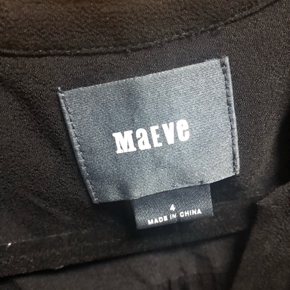 MAEVE ANTHROPOLOGIE BLACK WORK DRESS SIZE 4 - Picture 3 of 8